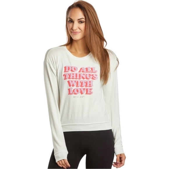 NWOT Spiritual Gangster All Things Crew Neck Savasana Pullover S - Picture 1 of 6